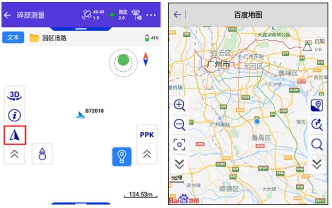 一鍵固定CORS模式下，RTK碎部點(diǎn)測量步驟